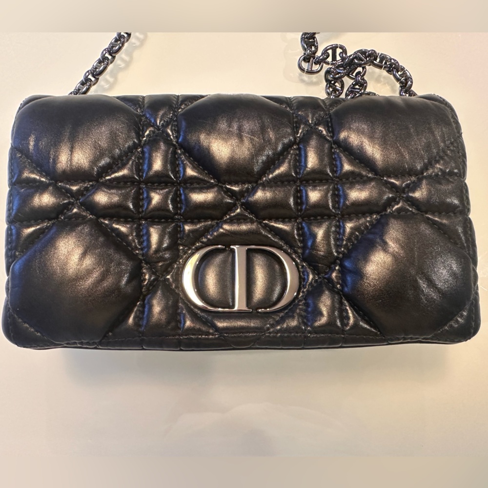 Dior Black Quilted Leather Bag